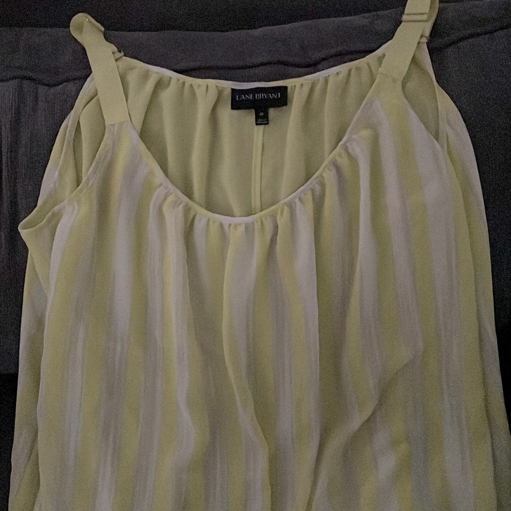 Yellow and White Stripe Shirt